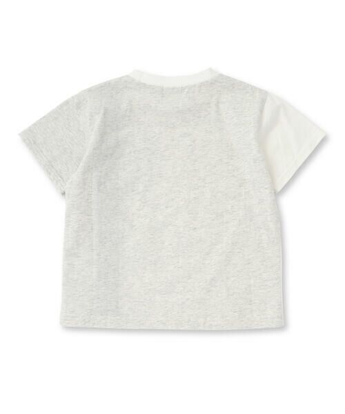 Noeil aime BeBe / ノイユ エーム べべ Tシャツ | 天竺縦配色切り替え半袖Tシャツ(80~130cm) | 詳細6