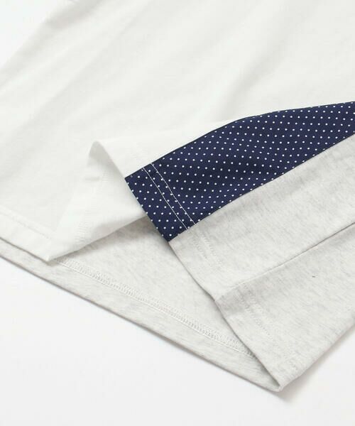 Noeil aime BeBe / ノイユ エーム べべ Tシャツ | 天竺縦配色切り替え半袖Tシャツ(80~130cm) | 詳細10