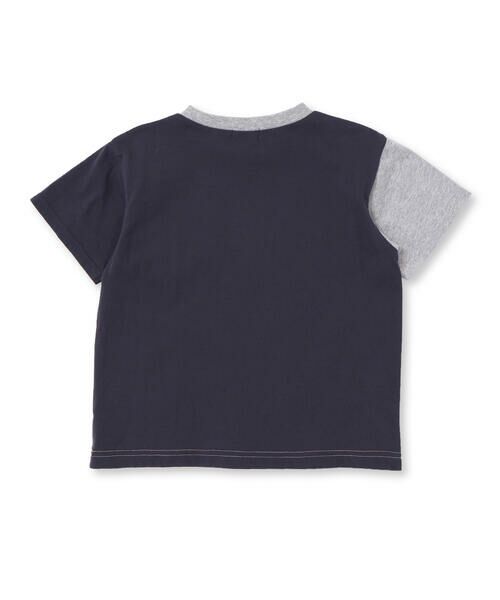 Noeil aime BeBe / ノイユ エーム べべ Tシャツ | 天竺縦配色切り替え半袖Tシャツ(80~130cm) | 詳細17