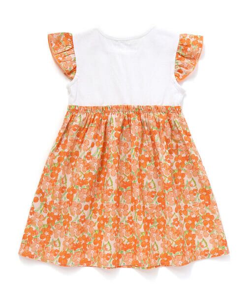 Noeil aime BeBe / ノイユ エーム べべ ミニ丈・ひざ丈ワンピース | 【お揃い】水彩花柄プリント天竺ドッキングワンピース(80~130cm) | 詳細9