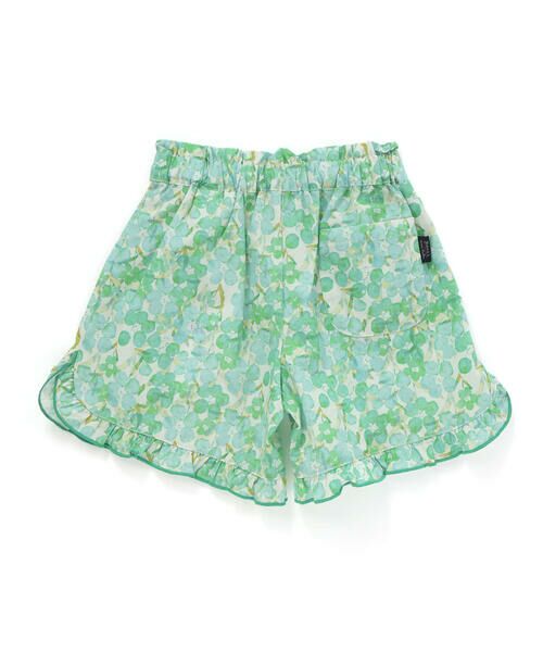 Noeil aime BeBe / ノイユ エーム べべ ショート・ハーフ・半端丈パンツ | 【お揃い】水彩花柄裾フリルショートパンツ(90~130cm) | 詳細4
