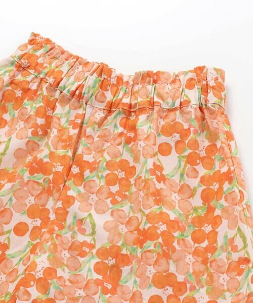Noeil aime BeBe / ノイユ エーム べべ ショート・ハーフ・半端丈パンツ | 【お揃い】水彩花柄裾フリルショートパンツ(90~130cm) | 詳細11