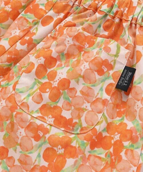 Noeil aime BeBe / ノイユ エーム べべ ショート・ハーフ・半端丈パンツ | 【お揃い】水彩花柄裾フリルショートパンツ(90~130cm) | 詳細12