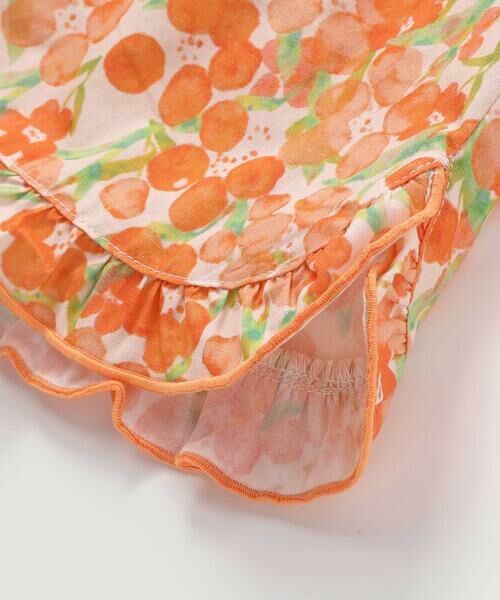 Noeil aime BeBe / ノイユ エーム べべ ショート・ハーフ・半端丈パンツ | 【お揃い】水彩花柄裾フリルショートパンツ(90~130cm) | 詳細13