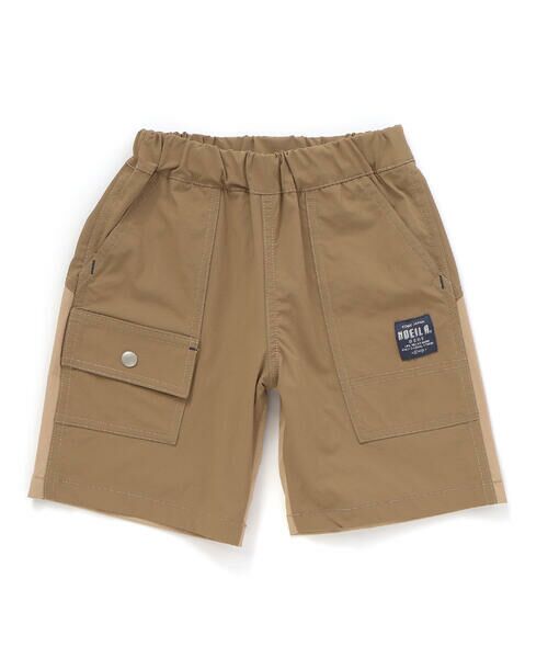 Noeil aime BeBe / ノイユ エーム べべ ショート・ハーフ・半端丈パンツ | ストレッチリップストップ切り替えショートパンツ(90~130cm) | 詳細10