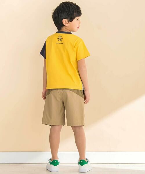 Noeil aime BeBe / ノイユ エーム べべ ショート・ハーフ・半端丈パンツ | ストレッチリップストップ切り替えショートパンツ(90~130cm) | 詳細9