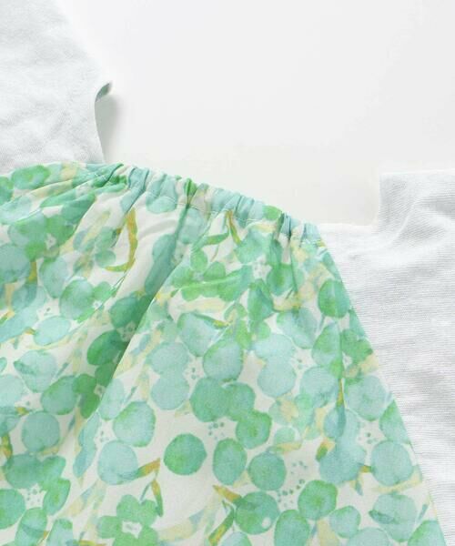 Noeil aime BeBe / ノイユ エーム べべ Tシャツ | 【お揃い】水彩花柄フレアTシャツ(80~130cm) | 詳細9