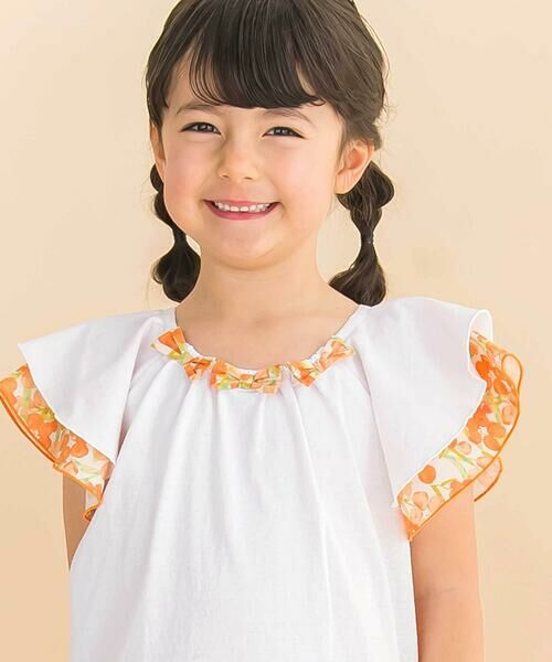 Noeil aime BeBe / ノイユ エーム べべ Tシャツ | 【お揃い】水彩花柄フレアTシャツ(80~130cm) | 詳細16