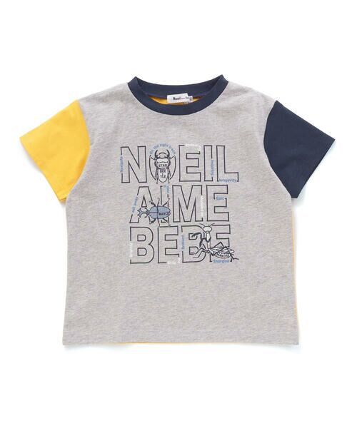 Noeil aime BeBe / ノイユ エーム べべ Tシャツ | 袖配色天竺半袖Tシャツ(80~130cm) | 詳細11