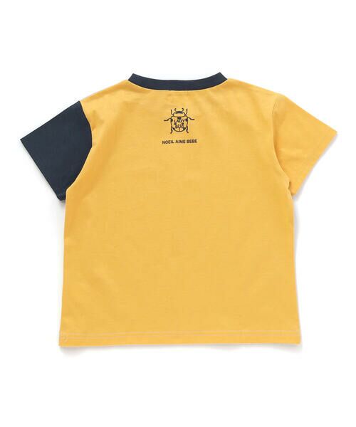 Noeil aime BeBe / ノイユ エーム べべ Tシャツ | 袖配色天竺半袖Tシャツ(80~130cm) | 詳細12