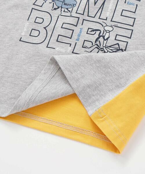 Noeil aime BeBe / ノイユ エーム べべ Tシャツ | 袖配色天竺半袖Tシャツ(80~130cm) | 詳細18