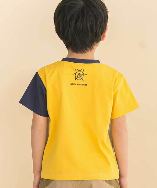 Noeil aime BeBe / ノイユ エーム べべ Tシャツ | 袖配色天竺半袖Tシャツ(80~130cm) | 詳細10