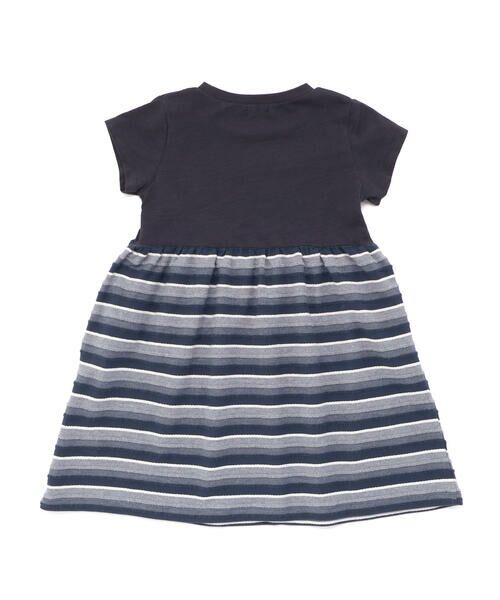 Noeil aime BeBe / ノイユ エーム べべ ミニ丈・ひざ丈ワンピース | 【お揃い】天竺xボーダーワンピース(80~130cm) | 詳細1