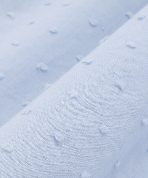 Noeil aime BeBe / ノイユ エーム べべ ミニ丈・ひざ丈ワンピース | 【お揃い】ドットドビーxストレッチフライス肩フリルドッキングワンピース(80~130cm) | 詳細17