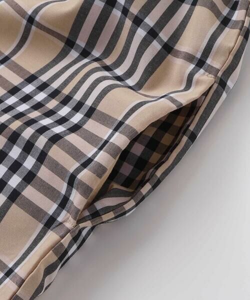 Noeil aime BeBe / ノイユ エーム べべ ミニ丈・ひざ丈ワンピース | 【お揃い】チェック柄ボーダー柄フリル付きワンピース(80~130cm) | 詳細18