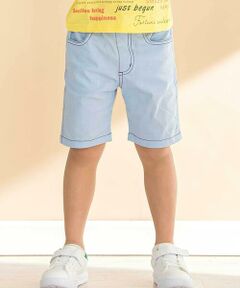 Noeil aime BeBe / ノイユ エーム べべ ショート・ハーフ・半端丈パンツ | ストレッチキャンバスショートパンツ(80~130cm)