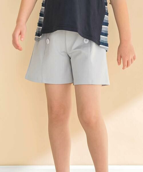Noeil aime BeBe/ノイユ エーム べべ ミラノリブショートマリンパンツ(80~130cm) グレー 80cm Noeil aime BeBe/ノイユ エーム べべ ミラノリブショートマリンパンツ(80~130cm) グレー 80cm
