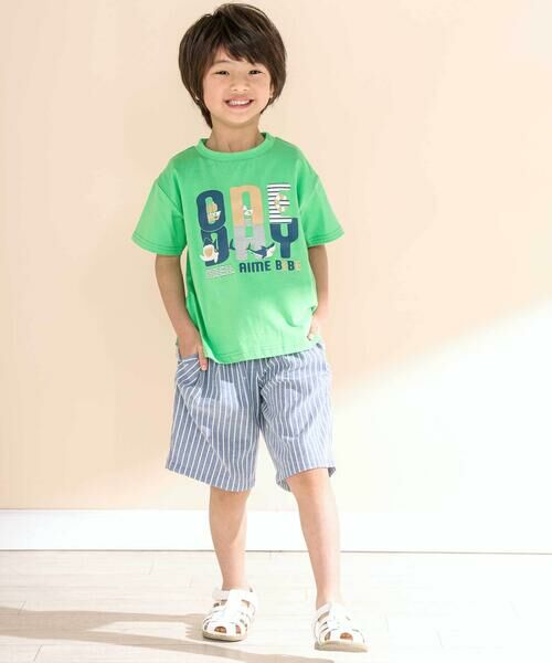 Noeil aime BeBe / ノイユ エーム べべ ショート・ハーフ・半端丈パンツ | 【お揃い】チェック柄ボーダー柄ハーフパンツ(90~130cm) | 詳細2