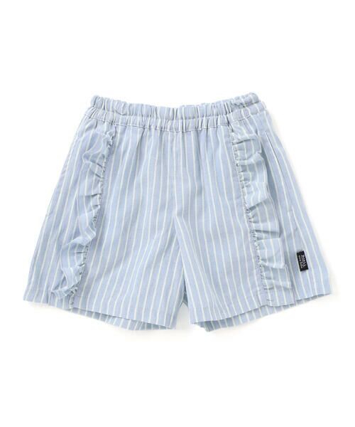 Noeil aime BeBe / ノイユ エーム べべ ショート・ハーフ・半端丈パンツ | 【お揃い】チェック柄ボーダー柄フリル付きショートパンツ(90~130cm) | 詳細4