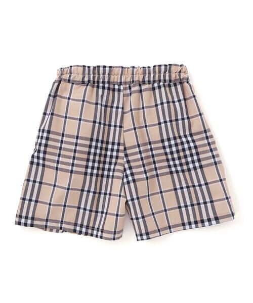 Noeil aime BeBe / ノイユ エーム べべ ショート・ハーフ・半端丈パンツ | 【お揃い】チェック柄ボーダー柄フリル付きショートパンツ(90~130cm) | 詳細17