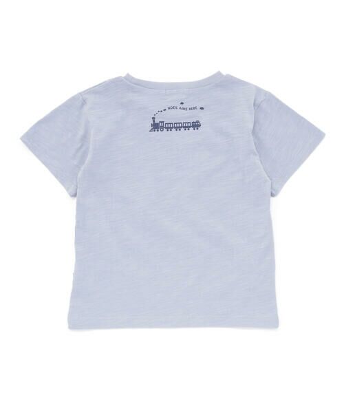Noeil aime BeBe / ノイユ エーム べべ Tシャツ | スラブ天竺トレインプリント半袖Tシャツ(80~130cm) | 詳細5