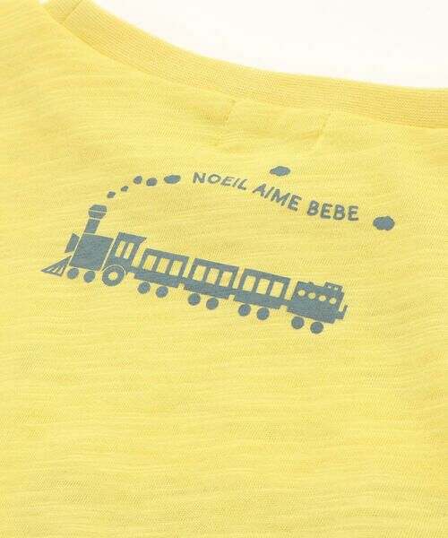 Noeil aime BeBe / ノイユ エーム べべ Tシャツ | スラブ天竺トレインプリント半袖Tシャツ(80~130cm) | 詳細15
