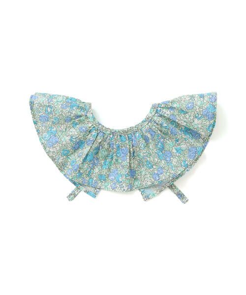 Noeil aime BeBe / ノイユ エーム べべ ミニ丈・ひざ丈ワンピース | 【お揃い】花柄付け襟＋花柄切り替えスムース長袖ワンピース(80~130cm) | 詳細14