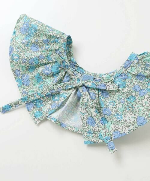 Noeil aime BeBe / ノイユ エーム べべ ミニ丈・ひざ丈ワンピース | 【お揃い】花柄付け襟＋花柄切り替えスムース長袖ワンピース(80~130cm) | 詳細22