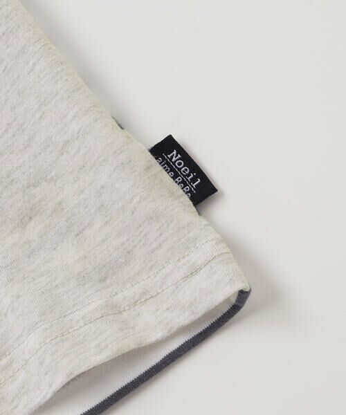 Noeil aime BeBe / ノイユ エーム べべ Tシャツ | 車プリント天竺半袖Tシャツ+ボーダー柄長袖Tシャツセット(80~130cm) | 詳細20