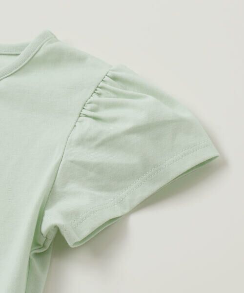 Noeil aime BeBe / ノイユ エーム べべ カーディガン・ボレロ | ティータイムプリント天竺半袖Tシャツ＋リボン付きスムース長袖カーディガンセット(80~130cm) | 詳細6