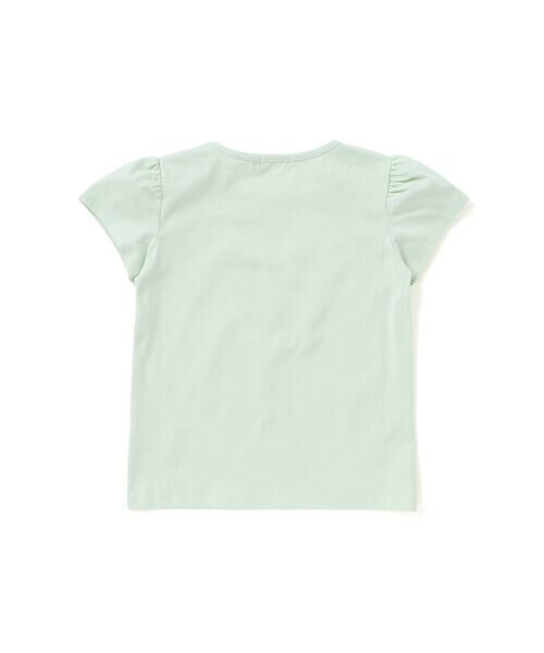 Noeil aime BeBe / ノイユ エーム べべ カーディガン・ボレロ | ティータイムプリント天竺半袖Tシャツ＋リボン付きスムース長袖カーディガンセット(80~130cm) | 詳細1