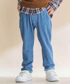 Noeil aime BeBe / ノイユ エーム べべ チノ・ワークパンツ | 【お揃い】デニムニットクライミングロングパンツ(80~130cm)