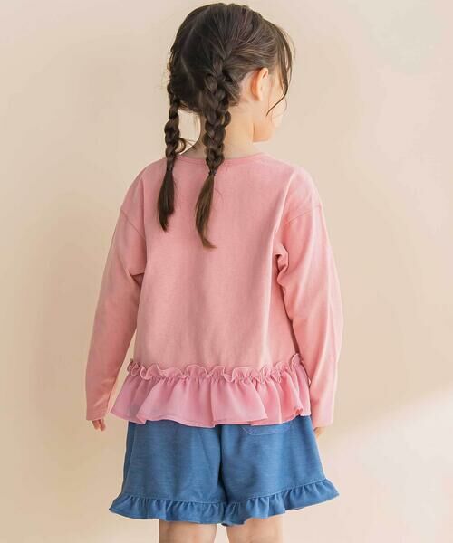 Noeil aime BeBe / ノイユ エーム べべ ショート・ハーフ・半端丈パンツ | 【お揃い】デニムニット裾フリルショートパンツ(80~130cm) | 詳細12