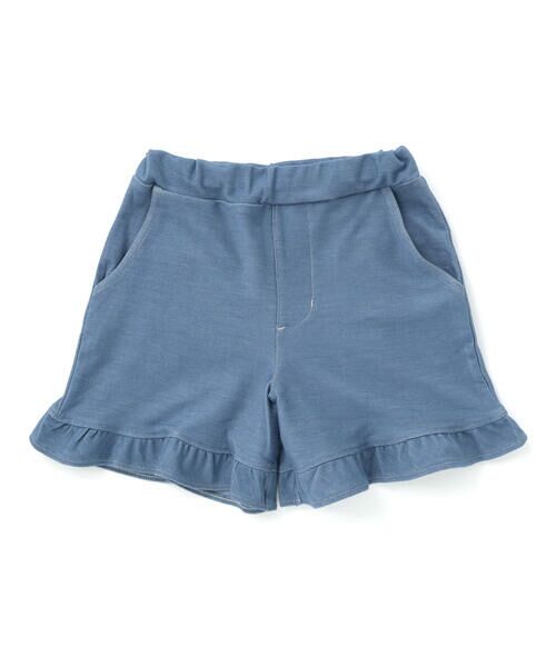 Noeil aime BeBe / ノイユ エーム べべ ショート・ハーフ・半端丈パンツ | 【お揃い】デニムニット裾フリルショートパンツ(80~130cm) | 詳細13