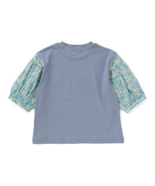 Noeil aime BeBe / ノイユ エーム べべ Tシャツ | 【お揃い】花柄バルーン5分袖スムースTシャツ(80~130cm) | 詳細14