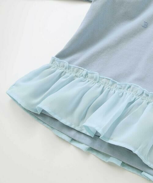 Noeil aime BeBe / ノイユ エーム べべ Tシャツ | ウサギプリント裾フリル天竺長袖Tシャツ(80~130cm) | 詳細14