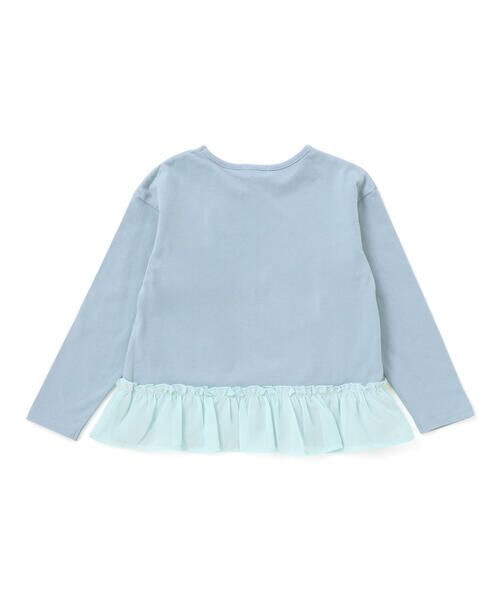 Noeil aime BeBe / ノイユ エーム べべ Tシャツ | ウサギプリント裾フリル天竺長袖Tシャツ(80~130cm) | 詳細9