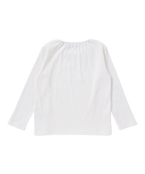 Noeil aime BeBe / ノイユ エーム べべ Tシャツ | フリル襟テレコ長袖Tシャツ(80~130cm) | 詳細1