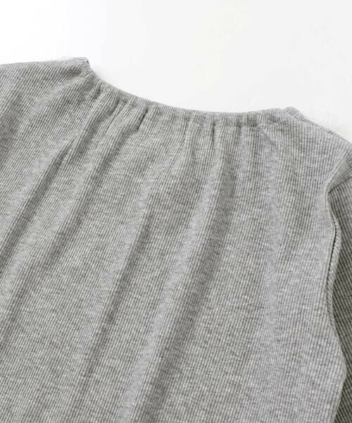 Noeil aime BeBe / ノイユ エーム べべ Tシャツ | フリル襟テレコ長袖Tシャツ(80~130cm) | 詳細5