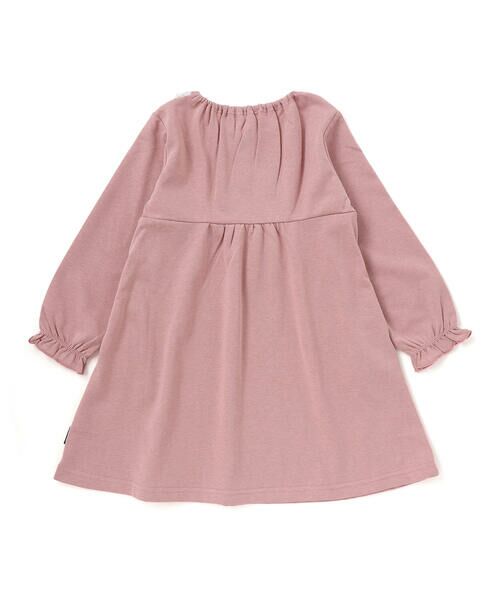 Noeil aime BeBe / ノイユ エーム べべ ミニ丈・ひざ丈ワンピース | レースフリル襟インレイワンピース(80~130cm) | 詳細1