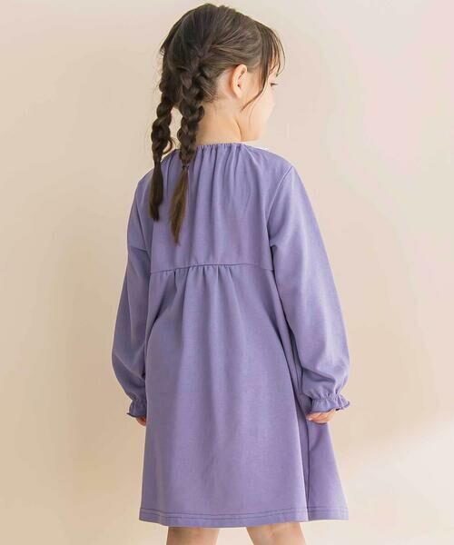 Noeil aime BeBe / ノイユ エーム べべ ミニ丈・ひざ丈ワンピース | レースフリル襟インレイワンピース(80~130cm) | 詳細3