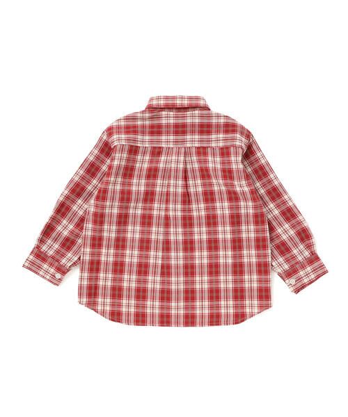 Noeil aime BeBe / ノイユ エーム べべ シャツ・ブラウス | 【お揃い】タータンチェックシャツ＋ケーブルジャガードベストセット(90~130cm) | 詳細2