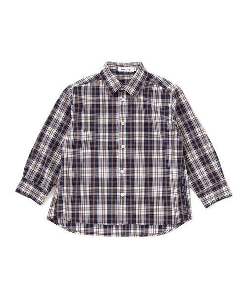 Noeil aime BeBe / ノイユ エーム べべ シャツ・ブラウス | 【お揃い】タータンチェックシャツ＋ケーブルジャガードベストセット(90~130cm) | 詳細10