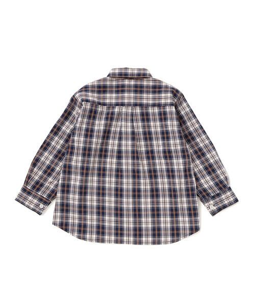 Noeil aime BeBe / ノイユ エーム べべ シャツ・ブラウス | 【お揃い】タータンチェックシャツ＋ケーブルジャガードベストセット(90~130cm) | 詳細11