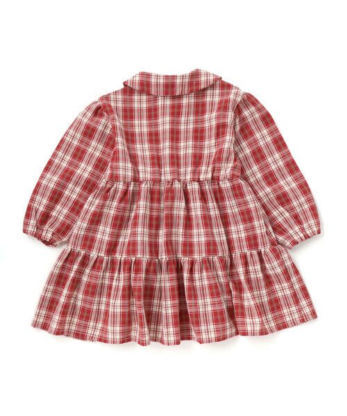 Noeil aime BeBe / ノイユ エーム べべ ミニ丈・ひざ丈ワンピース | 【お揃い】タータンチェックワンピース+ケーブルジャガードベストセット(90~130cm) | 詳細2