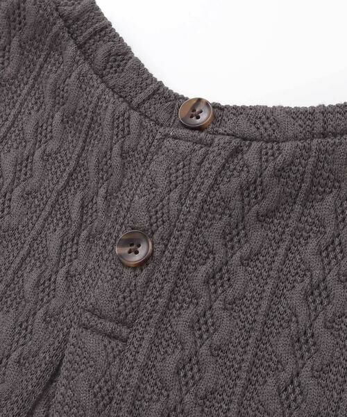 Noeil aime BeBe / ノイユ エーム べべ ミニ丈・ひざ丈ワンピース | 【お揃い】タータンチェックワンピース+ケーブルジャガードベストセット(90~130cm) | 詳細5