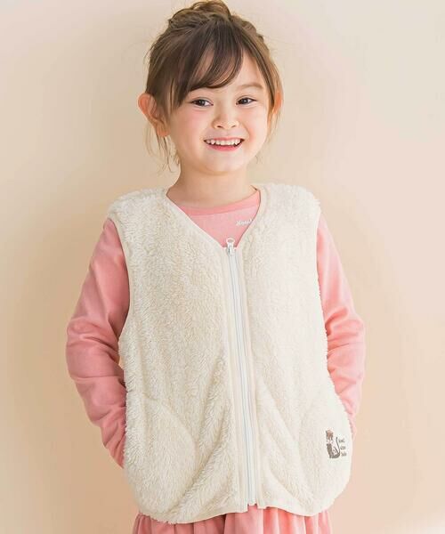 Noeil aime BeBe / ノイユ エーム べべ ブルゾン | 【撥水】【お揃い】タフタベストライナー付き3WAYジャケット(90~130cm) | 詳細3