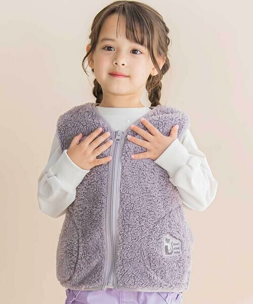 Noeil aime BeBe / ノイユ エーム べべ ブルゾン | 【撥水】【お揃い】タフタベストライナー付き3WAYジャケット(90~130cm) | 詳細16