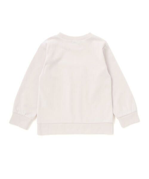 Noeil aime BeBe / ノイユ エーム べべ スウェット | パール風プリントリボン付きインレイトレーナー(80~130cm) | 詳細5