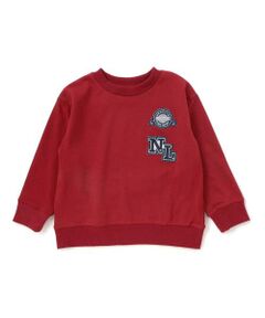 Noeil aime BeBe / ノイユ エーム べべ スウェット | インレイワッペン付きトレーナー(80~130cm)